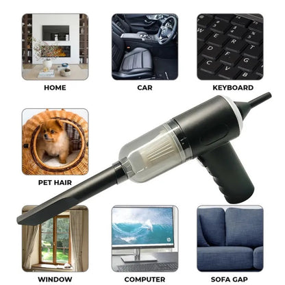 3-in-1 Rechargeable Vacuum Cleaner AS-228 – Powerful Suction for Car, Home, Office & Quick Cleaning